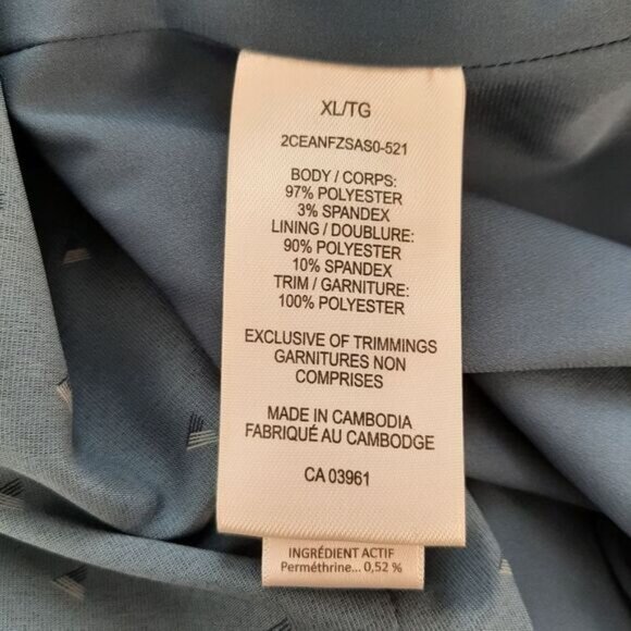 WIND RIVER Vented Back Fishing Utility Sleeve Button Down Shirt Blue Men's Sz XL - Picture 10 of 16